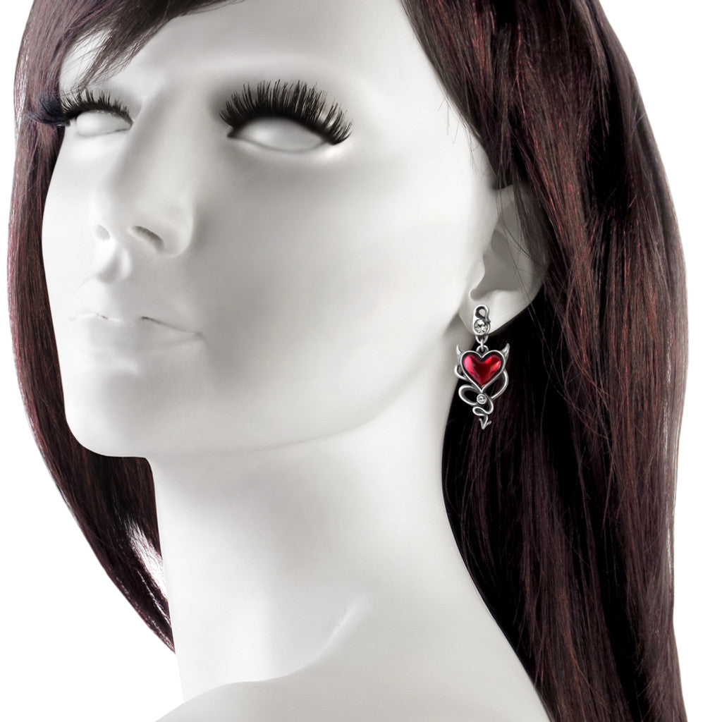 Devil Heart Earrings