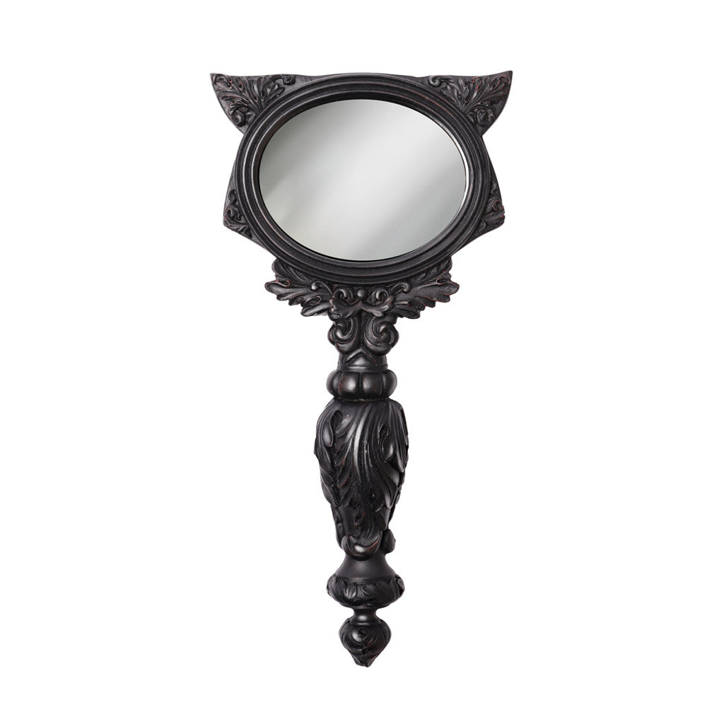 Black Cat Hand Mirror