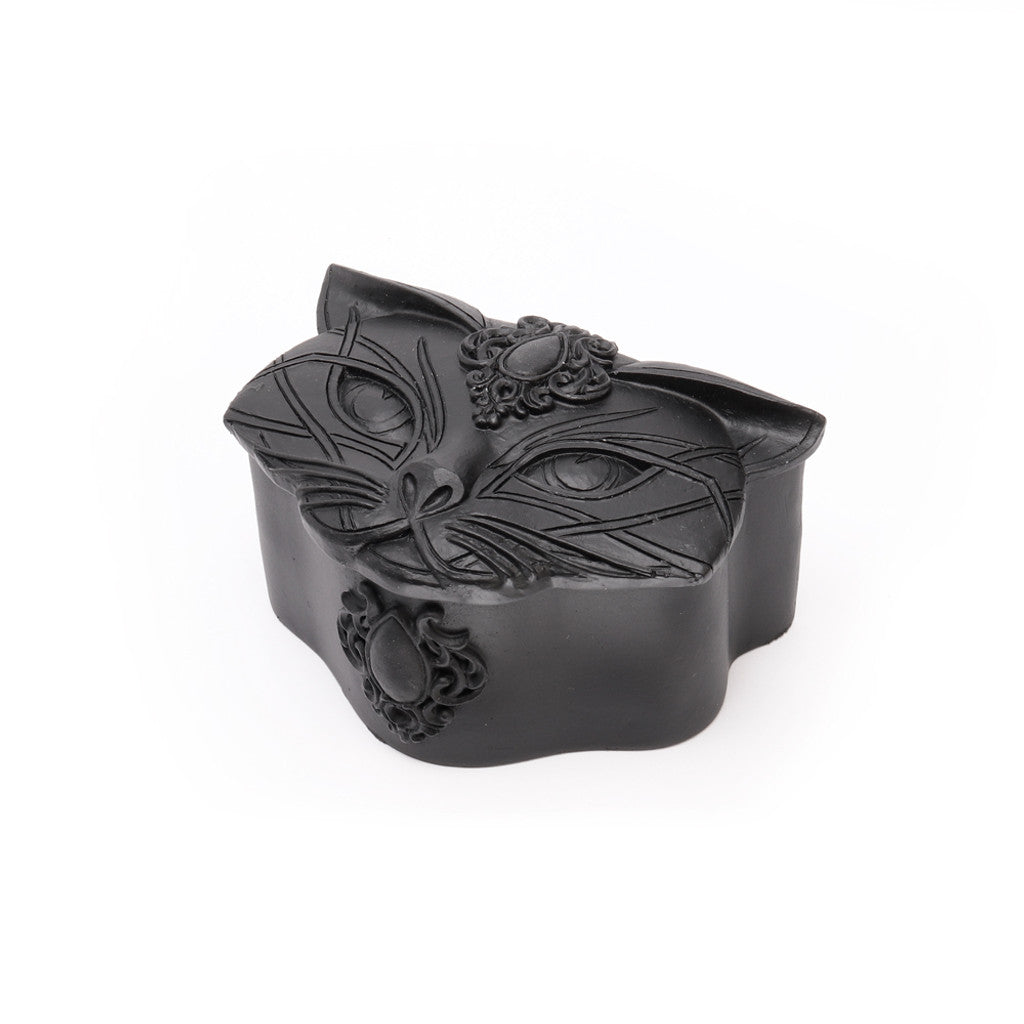Sacred Cat Trinket Box (Black)