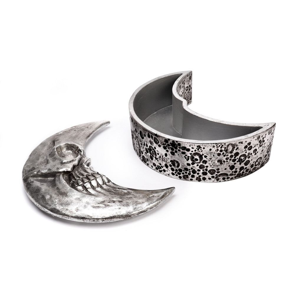 Skull Moon Box - Silver