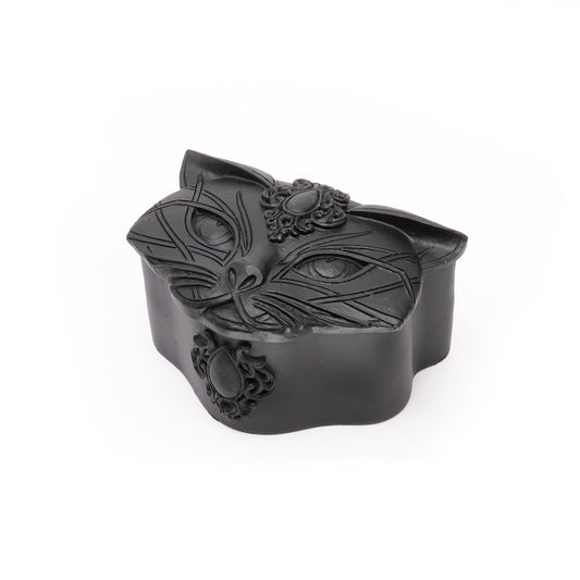 Sacred Cat Trinket Box (Black)